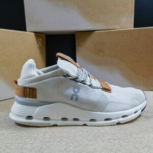 On Cloud Cloudnova Running Shoes White Pearl Brown